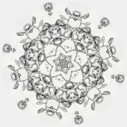 Floral, 2025 (40x40cm, Unikat)